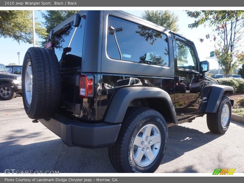 Black / Black 2016 Jeep Wrangler Sport