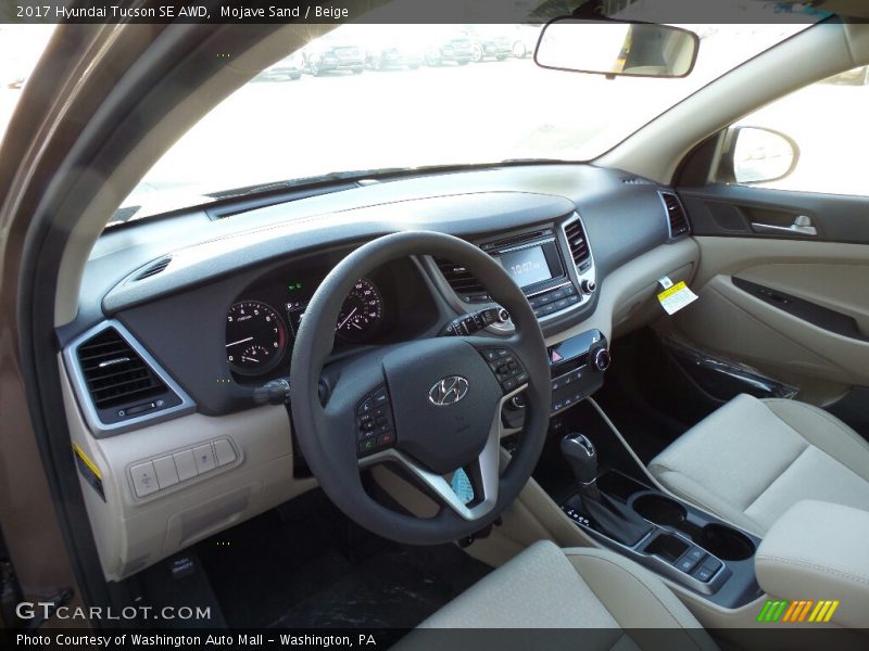Mojave Sand / Beige 2017 Hyundai Tucson SE AWD