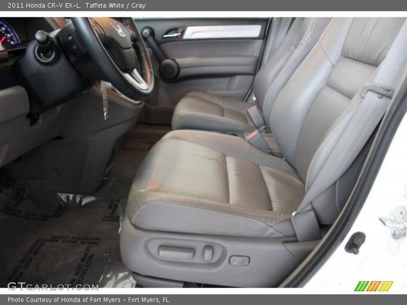 Taffeta White / Gray 2011 Honda CR-V EX-L