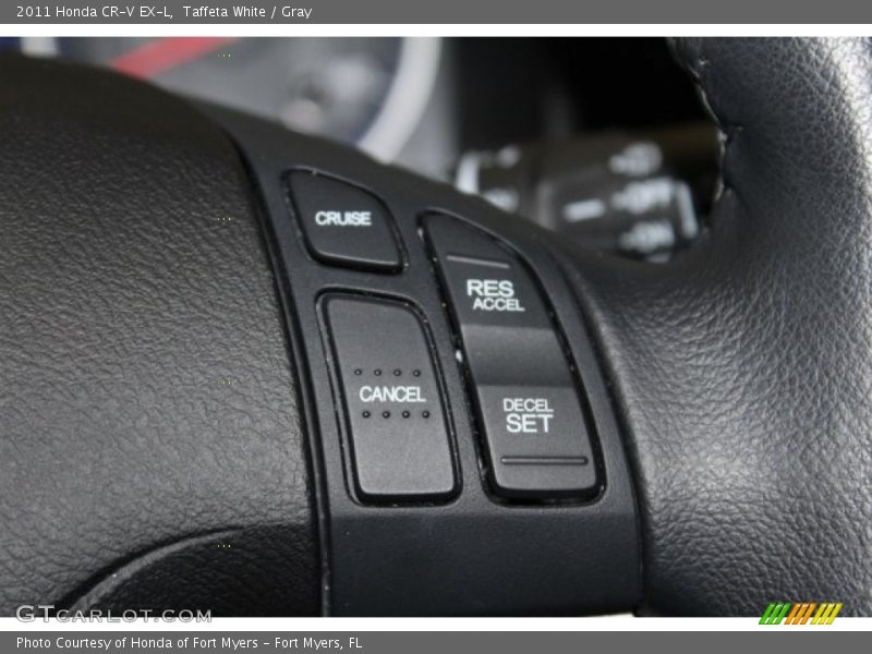 Taffeta White / Gray 2011 Honda CR-V EX-L