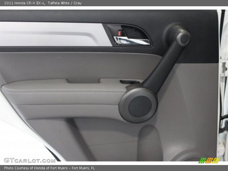 Taffeta White / Gray 2011 Honda CR-V EX-L