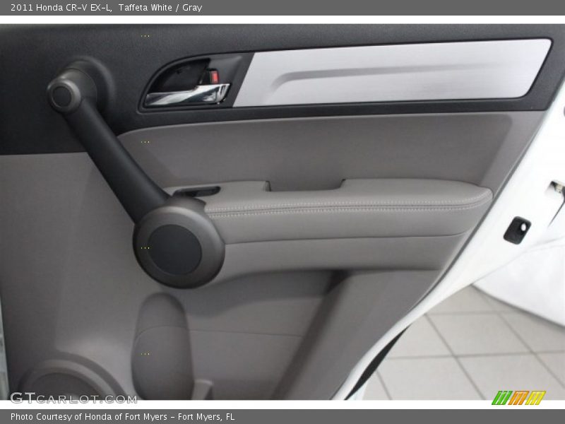 Taffeta White / Gray 2011 Honda CR-V EX-L