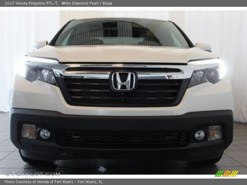 White Diamond Pearl / Beige 2017 Honda Ridgeline RTL-T