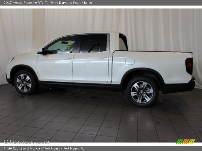 White Diamond Pearl / Beige 2017 Honda Ridgeline RTL-T