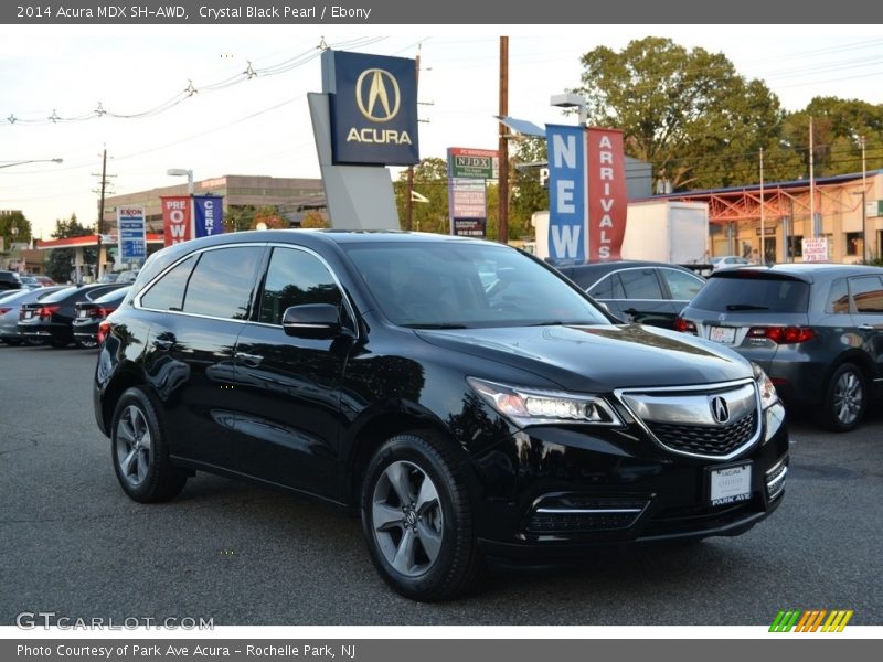 Crystal Black Pearl / Ebony 2014 Acura MDX SH-AWD