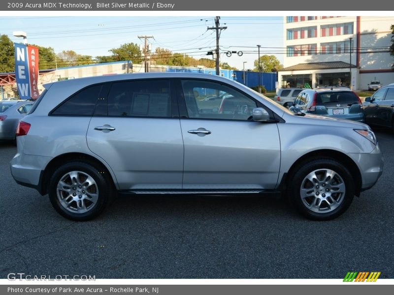Billet Silver Metallic / Ebony 2009 Acura MDX Technology