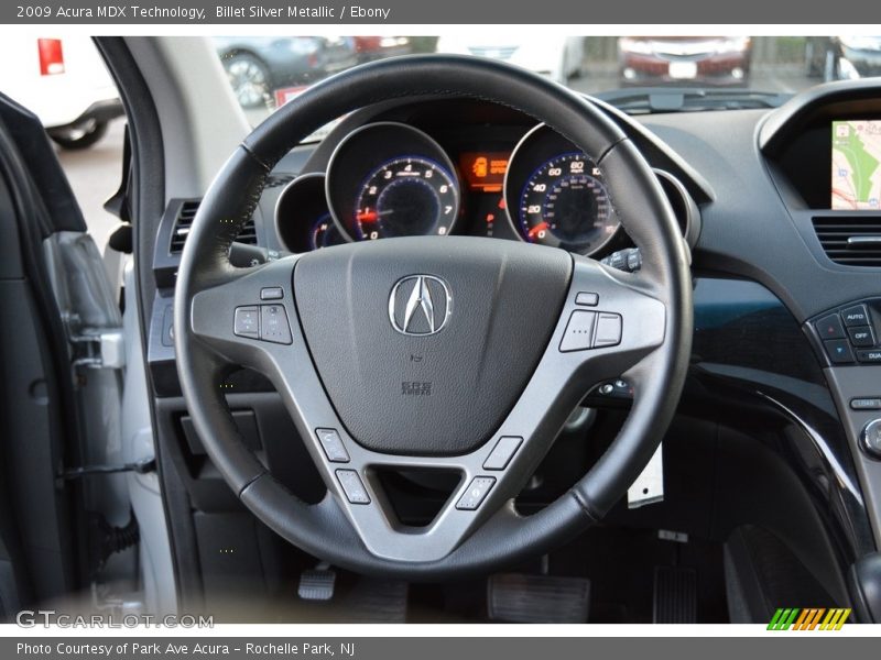 Billet Silver Metallic / Ebony 2009 Acura MDX Technology
