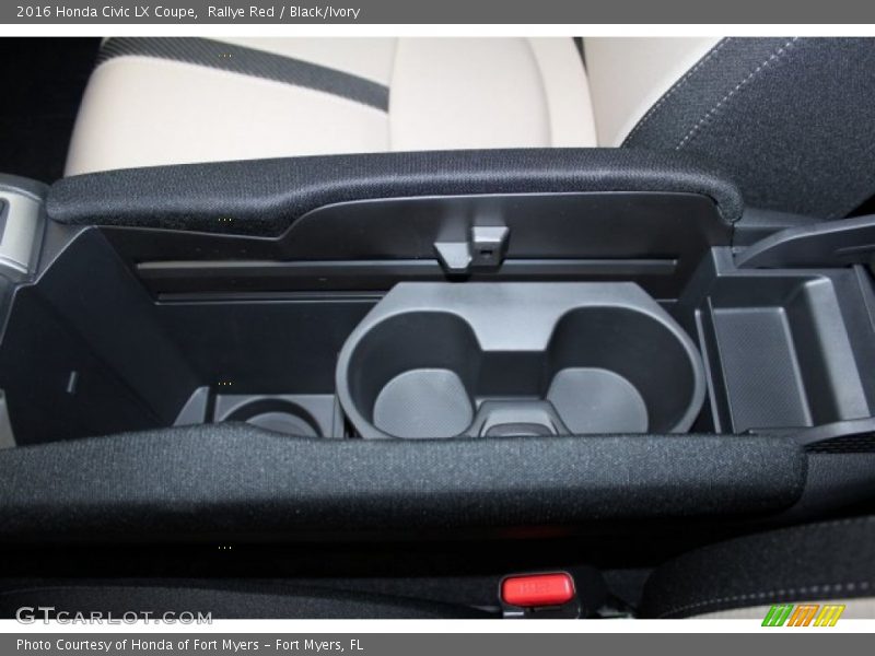 Rallye Red / Black/Ivory 2016 Honda Civic LX Coupe