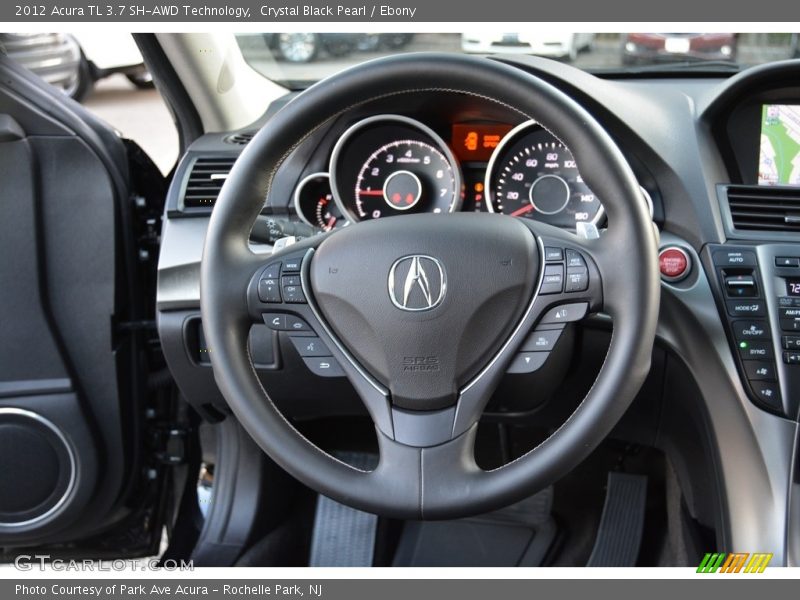 Crystal Black Pearl / Ebony 2012 Acura TL 3.7 SH-AWD Technology