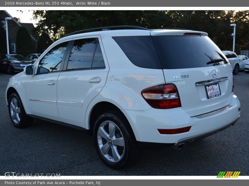 Arctic White / Black 2009 Mercedes-Benz ML 350 4Matic