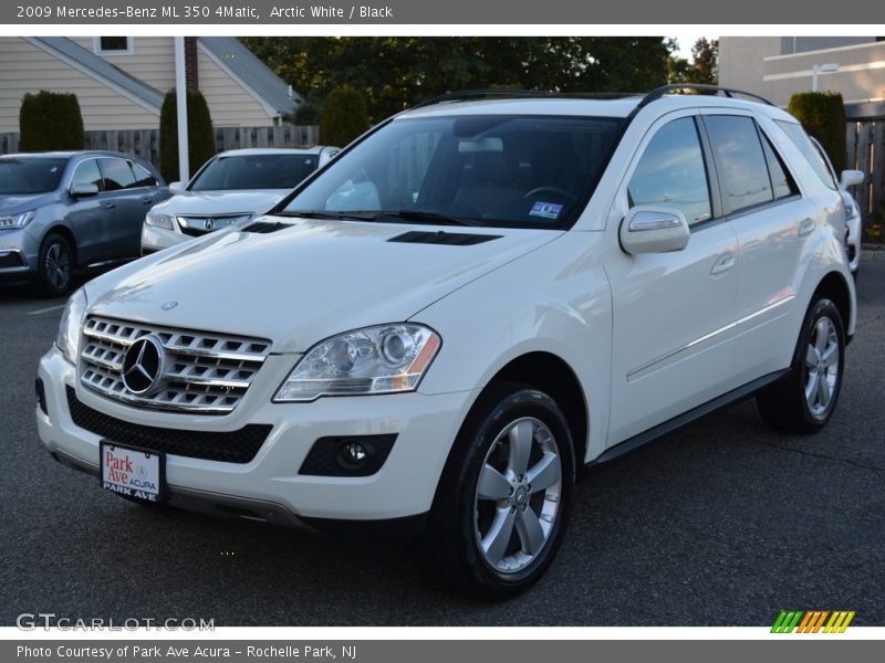 Arctic White / Black 2009 Mercedes-Benz ML 350 4Matic
