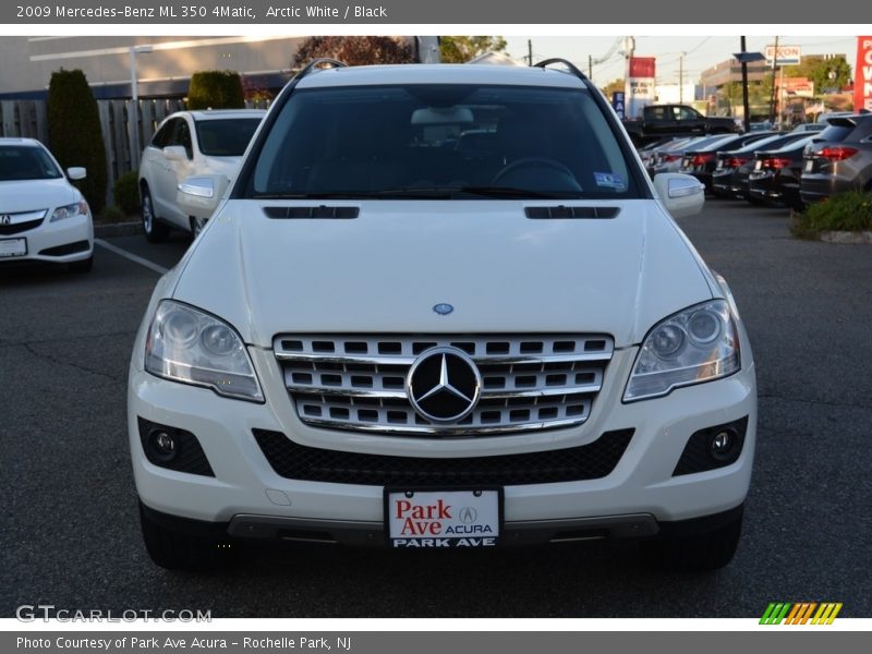 Arctic White / Black 2009 Mercedes-Benz ML 350 4Matic