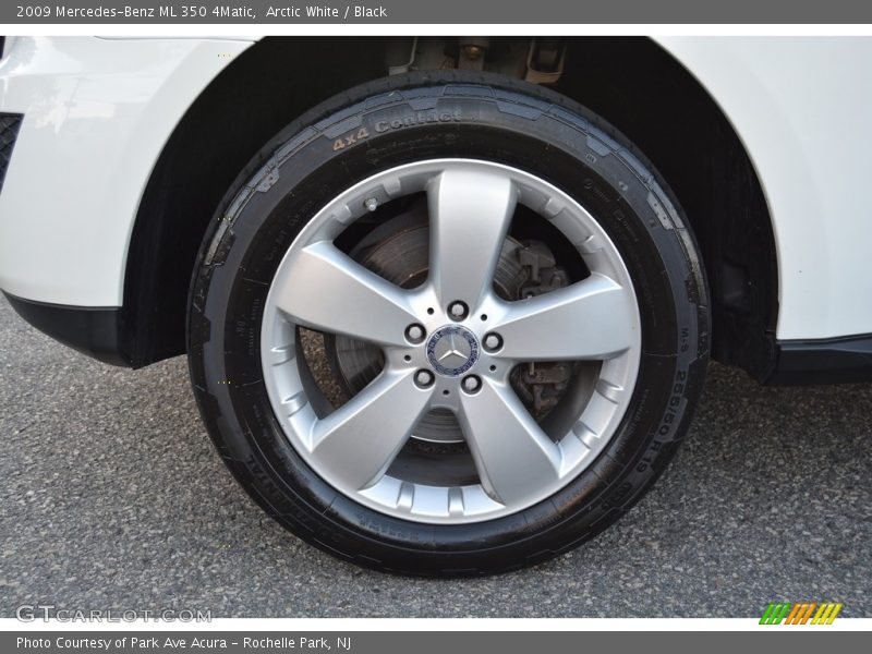 Arctic White / Black 2009 Mercedes-Benz ML 350 4Matic