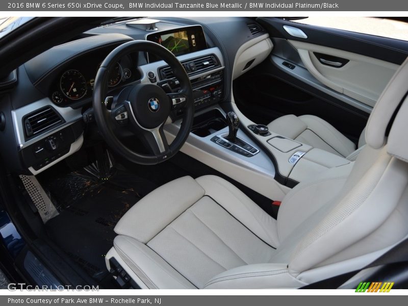 2016 6 Series 650i xDrive Coupe BMW Individual Platinum/Black Interior