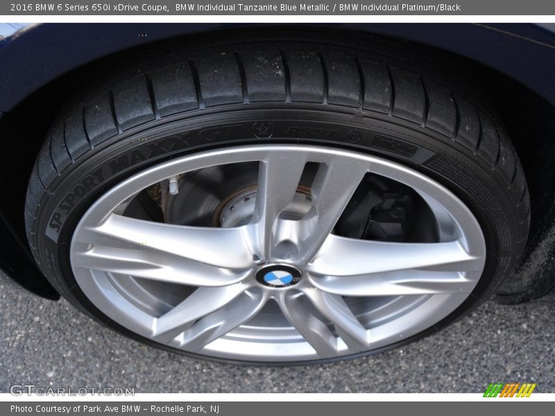 BMW Individual Tanzanite Blue Metallic / BMW Individual Platinum/Black 2016 BMW 6 Series 650i xDrive Coupe