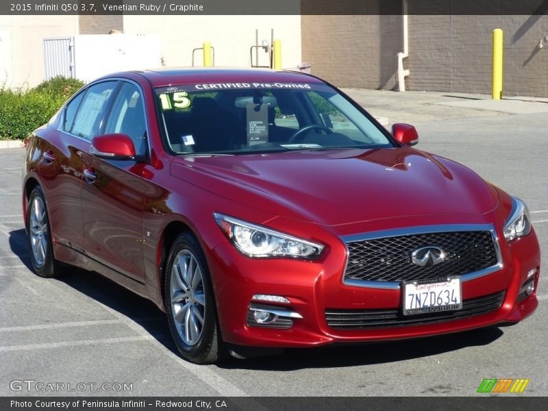 Venetian Ruby / Graphite 2015 Infiniti Q50 3.7
