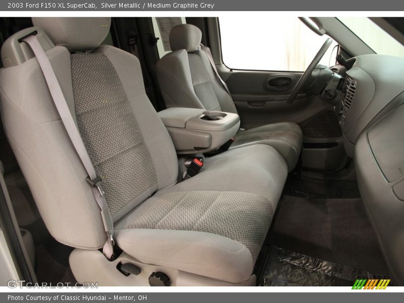 Silver Metallic / Medium Graphite Grey 2003 Ford F150 XL SuperCab