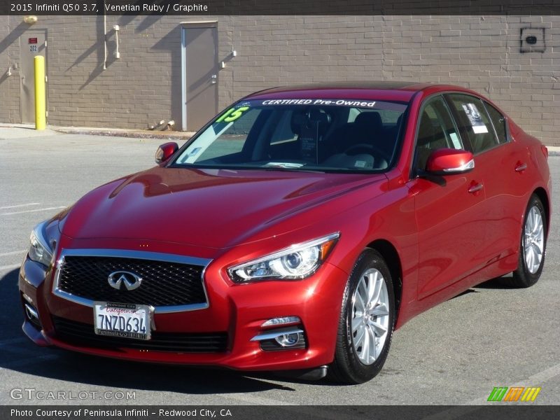 Venetian Ruby / Graphite 2015 Infiniti Q50 3.7