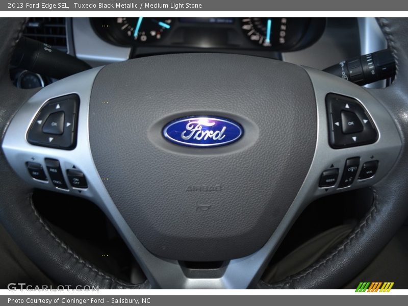 Tuxedo Black Metallic / Medium Light Stone 2013 Ford Edge SEL