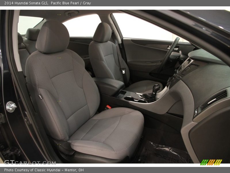 Pacific Blue Pearl / Gray 2014 Hyundai Sonata GLS