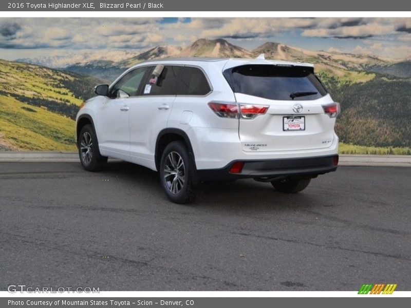 Blizzard Pearl / Black 2016 Toyota Highlander XLE