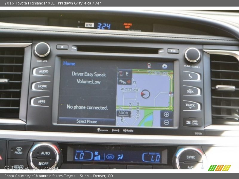 Predawn Gray Mica / Ash 2016 Toyota Highlander XLE