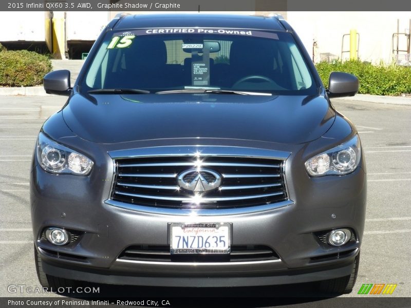 Graphite Shadow / Graphite 2015 Infiniti QX60 3.5 AWD