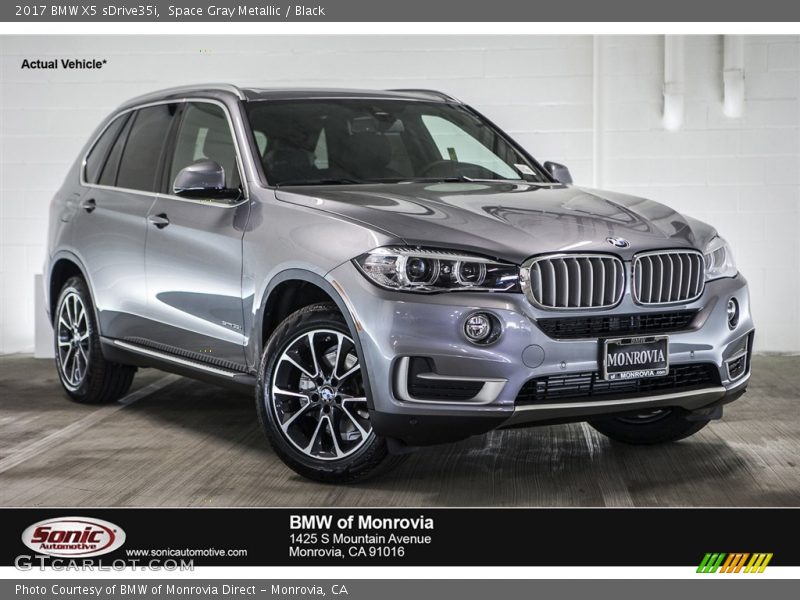 Space Gray Metallic / Black 2017 BMW X5 sDrive35i