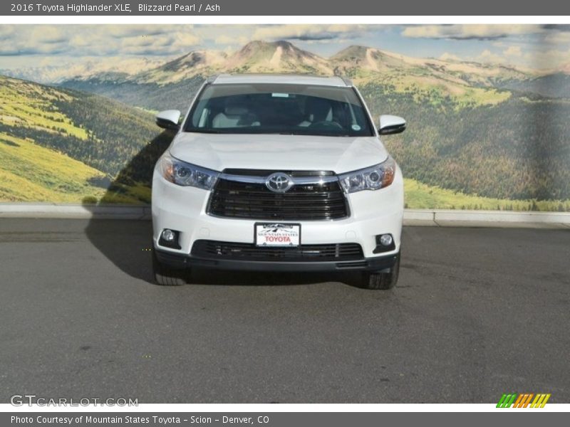 Blizzard Pearl / Ash 2016 Toyota Highlander XLE
