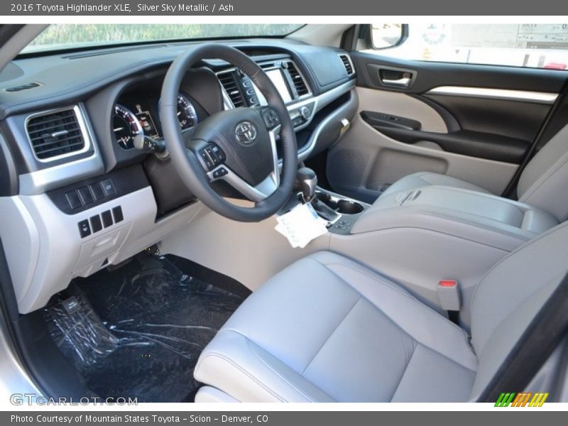 Silver Sky Metallic / Ash 2016 Toyota Highlander XLE