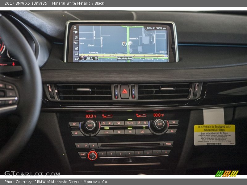 Mineral White Metallic / Black 2017 BMW X5 sDrive35i