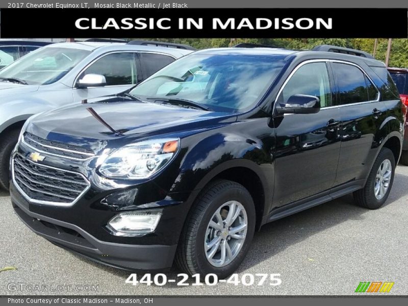 Mosaic Black Metallic / Jet Black 2017 Chevrolet Equinox LT