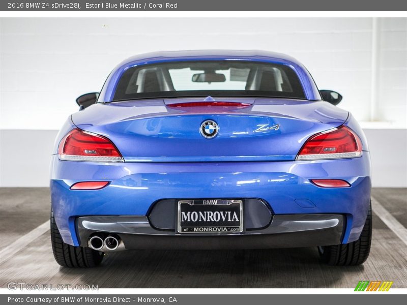 Estoril Blue Metallic / Coral Red 2016 BMW Z4 sDrive28i
