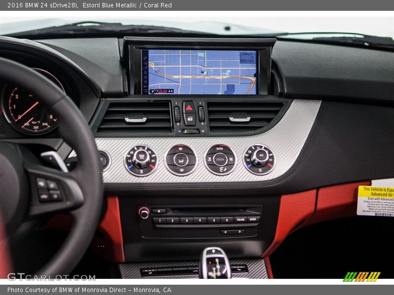 Dashboard of 2016 Z4 sDrive28i