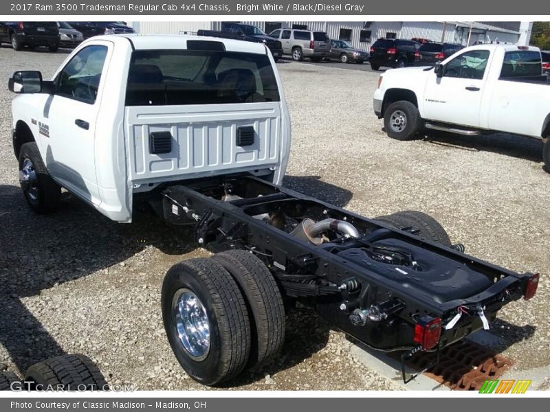 Bright White / Black/Diesel Gray 2017 Ram 3500 Tradesman Regular Cab 4x4 Chassis