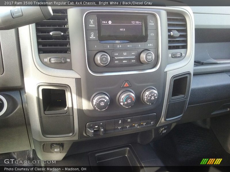 Bright White / Black/Diesel Gray 2017 Ram 3500 Tradesman Regular Cab 4x4 Chassis