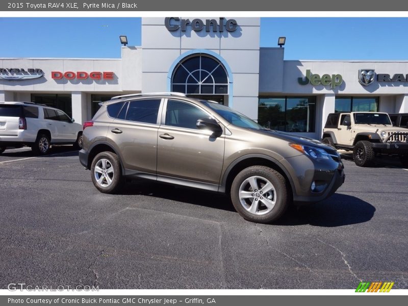 Pyrite Mica / Black 2015 Toyota RAV4 XLE