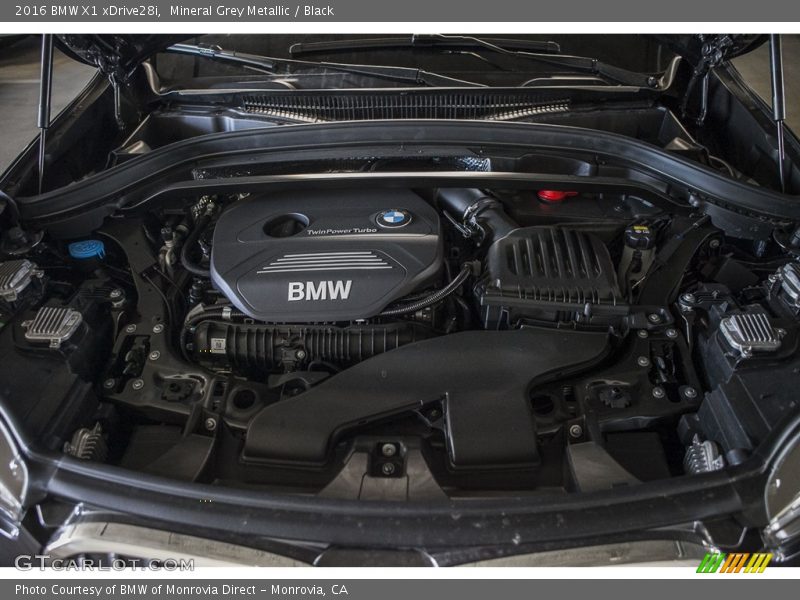 Mineral Grey Metallic / Black 2016 BMW X1 xDrive28i