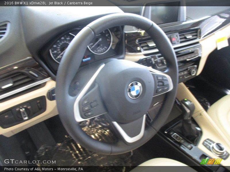 Jet Black / Canberra Beige 2016 BMW X1 xDrive28i