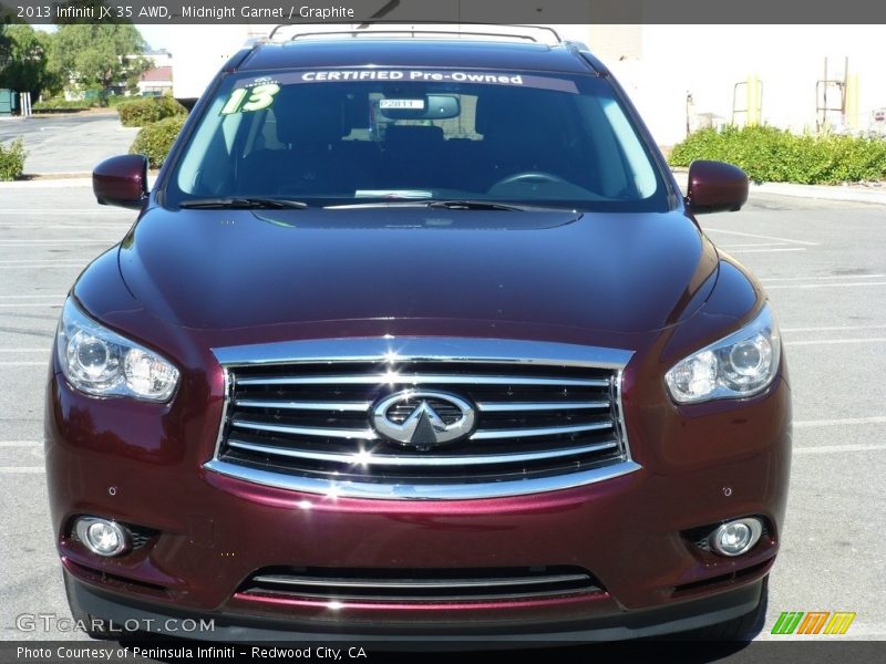 Midnight Garnet / Graphite 2013 Infiniti JX 35 AWD