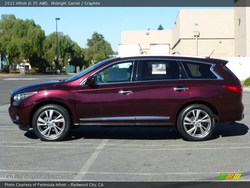 Midnight Garnet / Graphite 2013 Infiniti JX 35 AWD