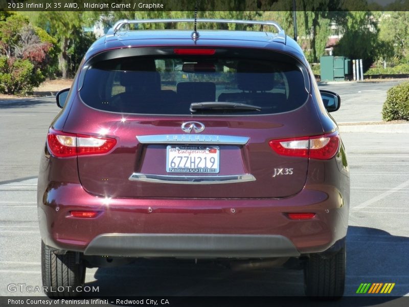 Midnight Garnet / Graphite 2013 Infiniti JX 35 AWD