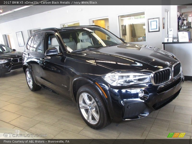 Carbon Black Metallic / Ivory White/Black 2017 BMW X5 xDrive35i