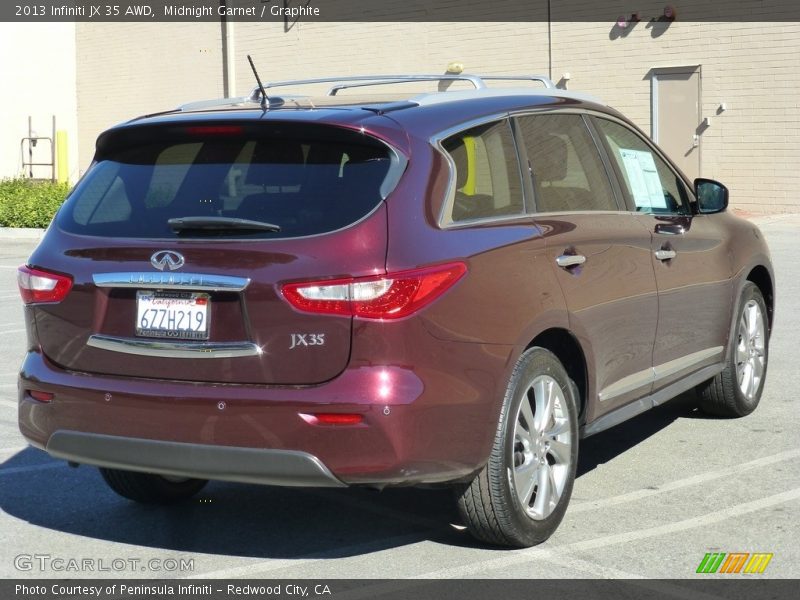 Midnight Garnet / Graphite 2013 Infiniti JX 35 AWD