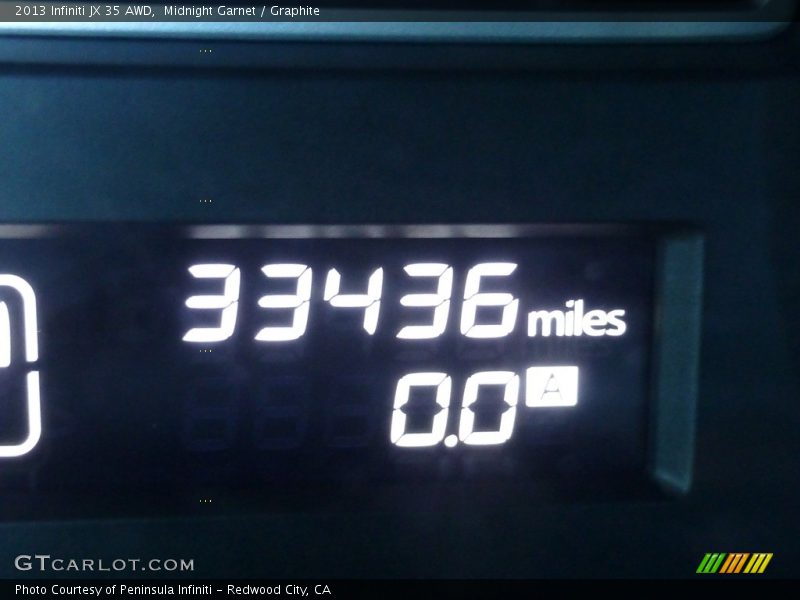 Midnight Garnet / Graphite 2013 Infiniti JX 35 AWD