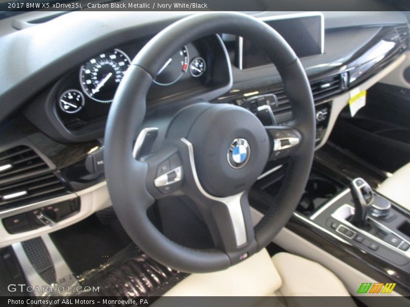 Carbon Black Metallic / Ivory White/Black 2017 BMW X5 xDrive35i