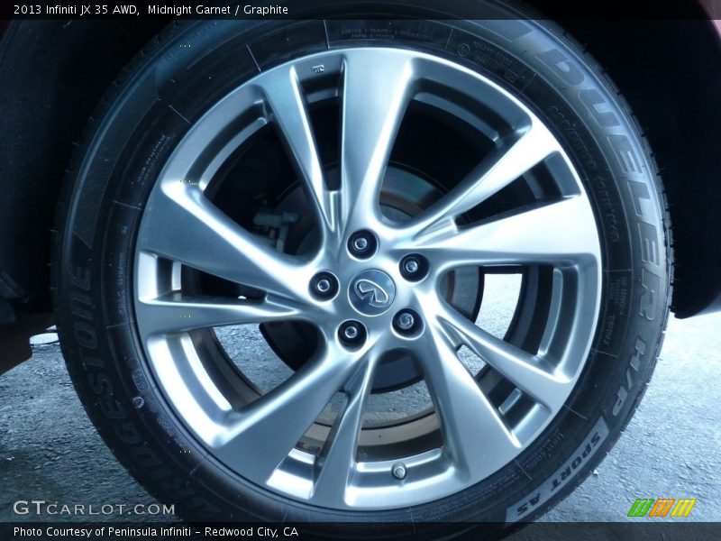 Midnight Garnet / Graphite 2013 Infiniti JX 35 AWD