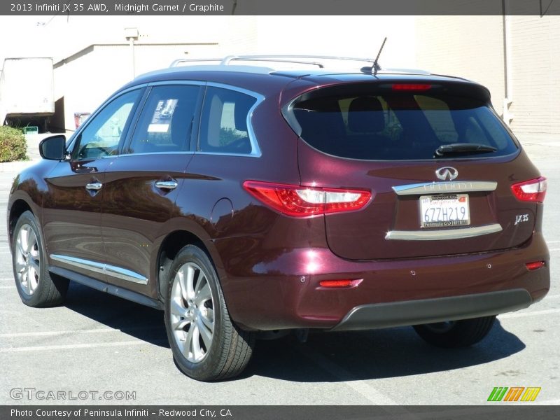 Midnight Garnet / Graphite 2013 Infiniti JX 35 AWD