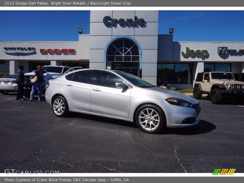 Bright Silver Metallic / Black/Light Diesel Gray 2013 Dodge Dart Rallye