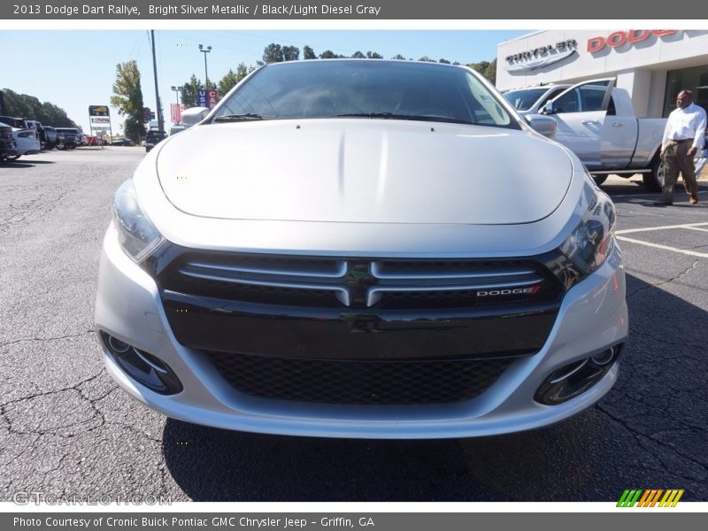 Bright Silver Metallic / Black/Light Diesel Gray 2013 Dodge Dart Rallye